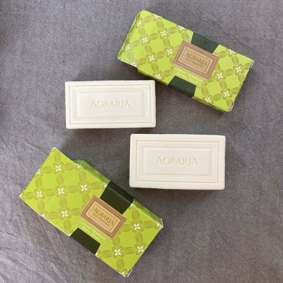 2 Travel Size Agraria San Francisco: Lemon Verbena, Luxury Bath & Facial Soap - Picture 2 of 8